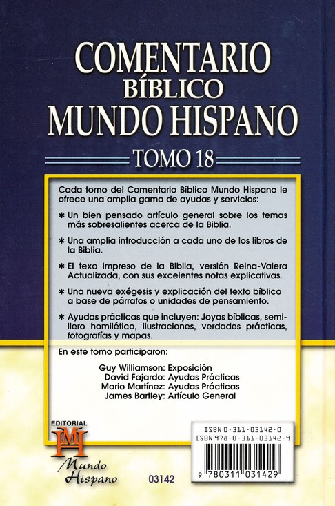 Comentario Bíblico Mundo Hispano: Tomo 18 Hechos - Tapa Dura - Varios Autores - Imagen 8