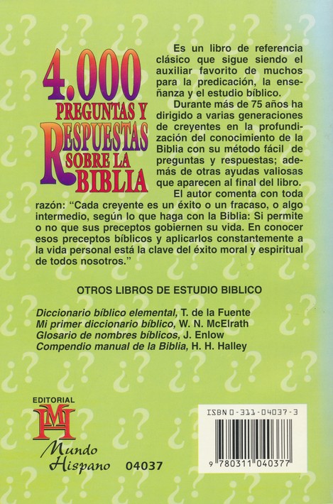4000 Preguntas Y Respuestas Sobre La Biblia - Tapa Blanda - Dana Adams - Imagen 9