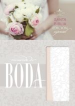 Biblia Recuerdo De Boda Filigrana Blanco Rosa Reina Valera 1960