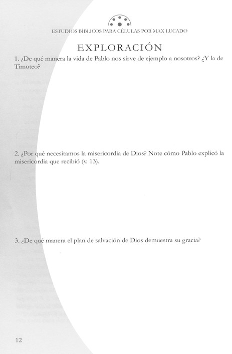 1 y 2 Timoteo y Tito: Estudios Bíblicos para Células - Tapa Blanda - Max Lucado - Imagen 5