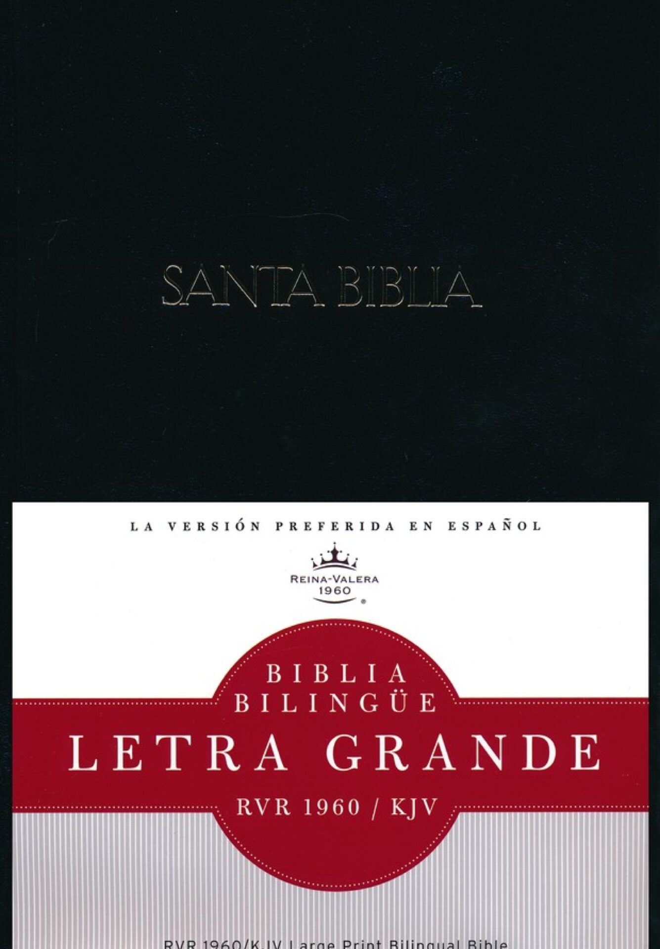 RVR 1960/KJV Biblia Bilingüe Letra Grande, Negro Tapa Dura