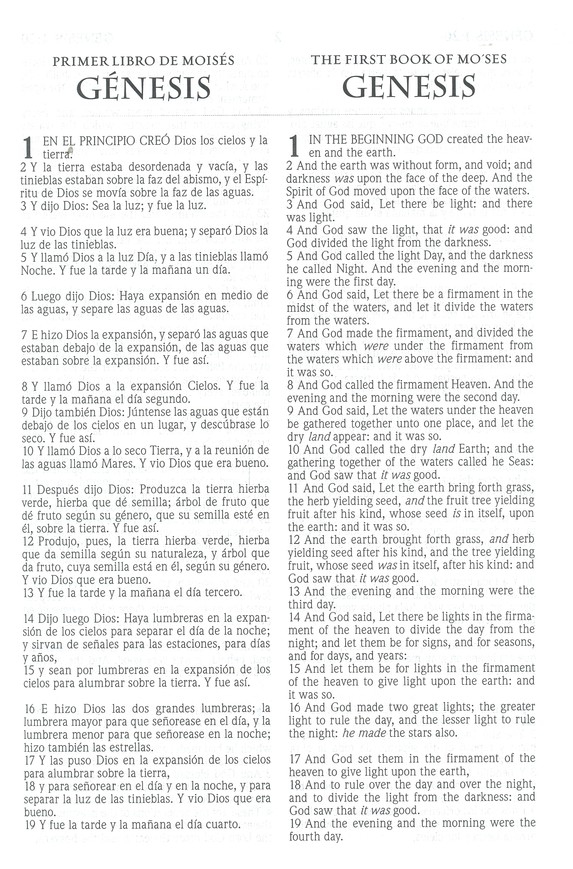 RVR 1960/KJV Biblia Bilingüe Letra Grande, Negro Tapa Dura - Imagen 3