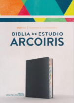 RVR 1960 Biblia De Estudio Arcoiris, Negro Símil Piel Con Indice