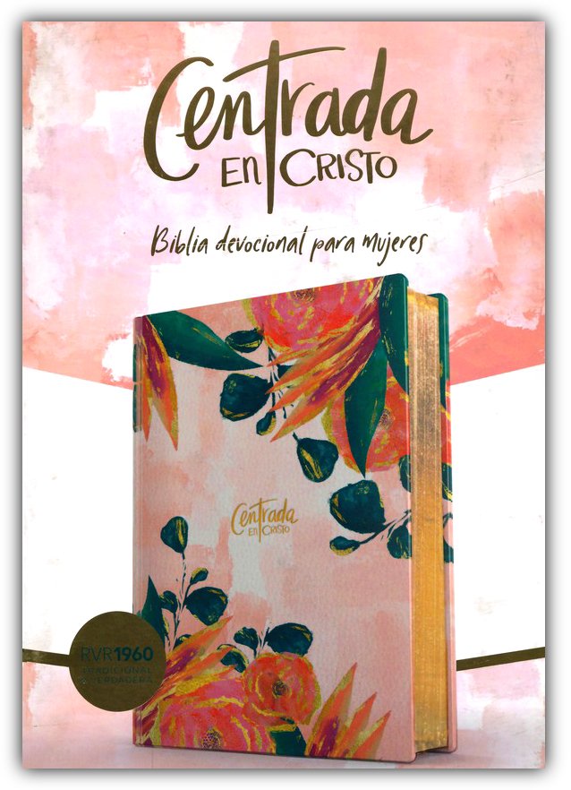 Biblia Devocional Para Mujeres Centrada En Cristo RV1960 Imitación Piel Floral - Imagen 2