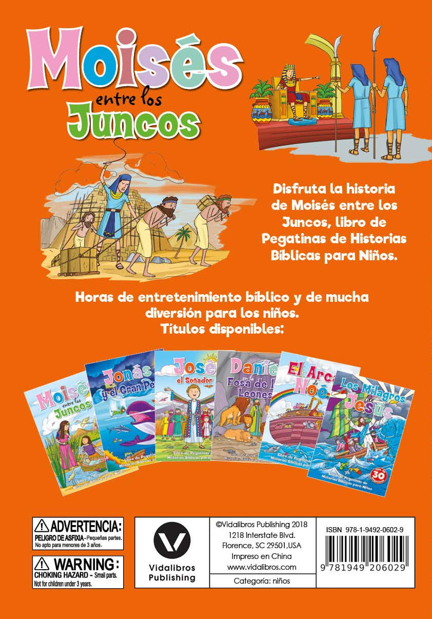 Moisés Entre Los Juncos: Libro de pegatinas - Tapa Blanda - Varios Autores - Imagen 3