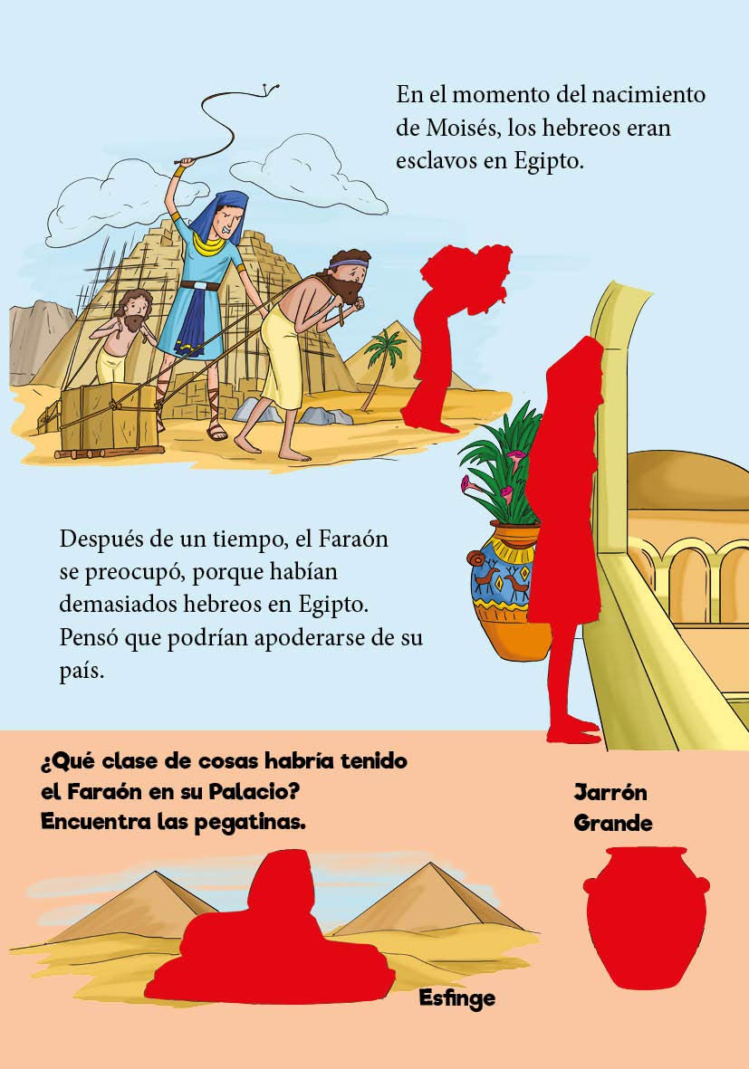 Moisés Entre Los Juncos: Libro de pegatinas - Tapa Blanda - Varios Autores - Imagen 4