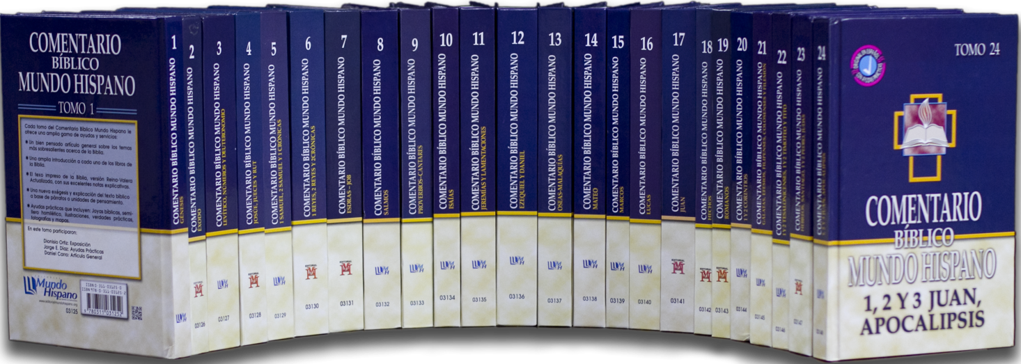 Colección Completa de Comentarios Bíblicos de Mundo Hispano Tomo 1 al 24 - Tapa Dura - Varios Autores