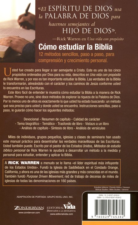 Métodos De Estudio Bíblico Personal - Tapa Blanda - Rick Warren - Imagen 10