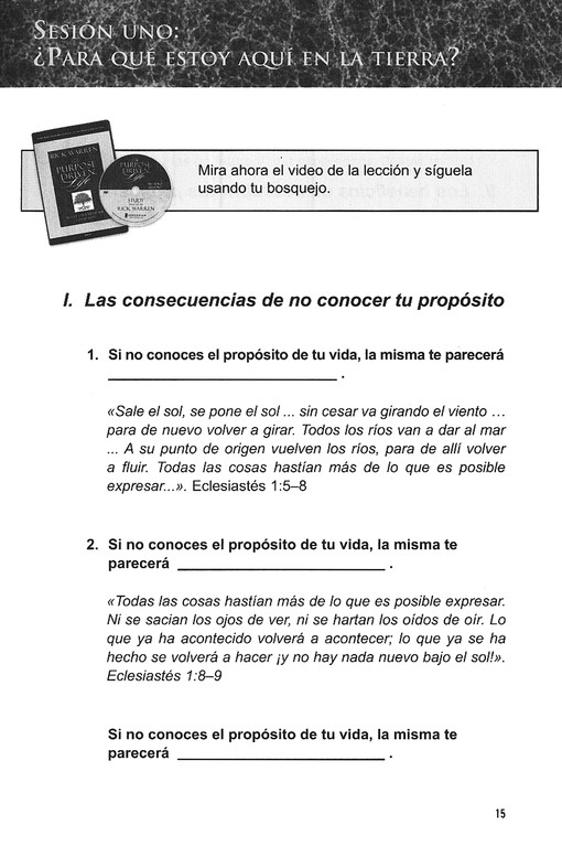 40 Días Con Propósito- Guía de Estudio del DVD - Tapa Blanda - Rick Warren - Imagen 5