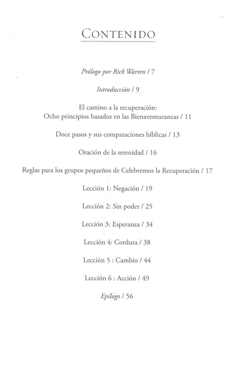 Celebremos la Recuperación Guía 1 - Tapa Blanda - John Baker y Rick Warren - Imagen 3