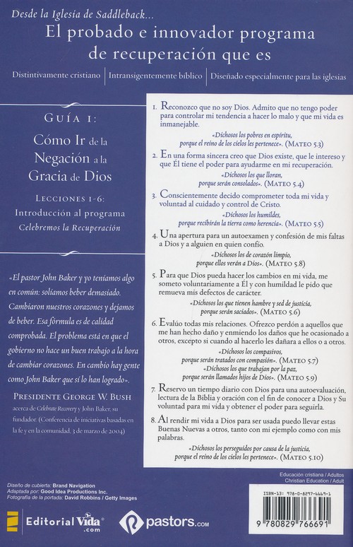 Celebremos la Recuperación Guía 1 - Tapa Blanda - John Baker y Rick Warren - Imagen 10