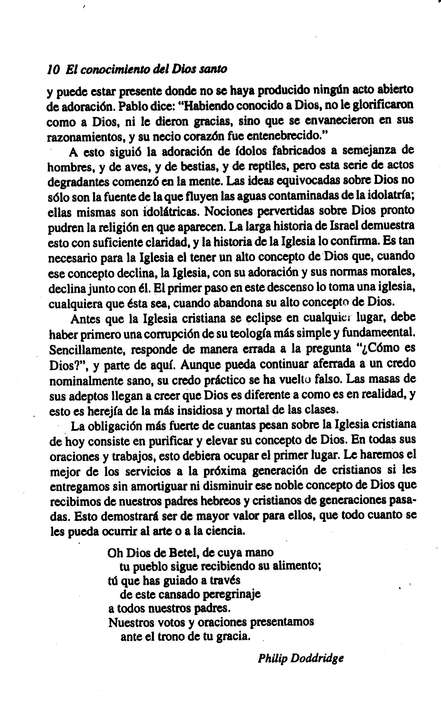 El Conocimiento del Dios Santo - Tapa Blanda - A. W. Tozer - Imagen 7