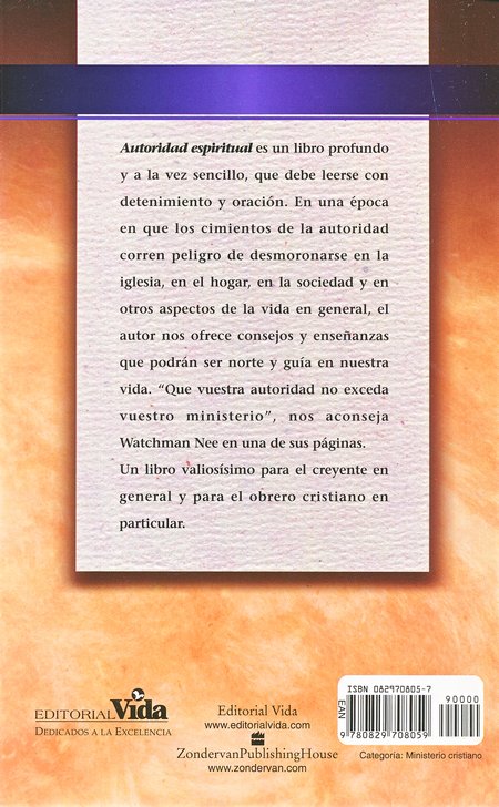 Autoridad Espiritual - Tapa Blanda - Watchman Nee - Imagen 8