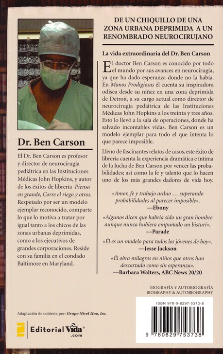 Manos Prodigiosas - Tapa Blanda - Ben Carson - Imagen 9