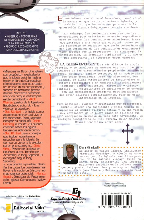 La Iglesia Emergente - Especialidades Juveniles - Tapa Blanda - Dan Kimball - Imagen 11