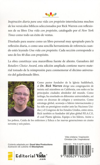 Inspiración Diaria para una Vida con Propósito - Edición Bolsillo - Tapa Blanda - Rick Warren - Imagen 11