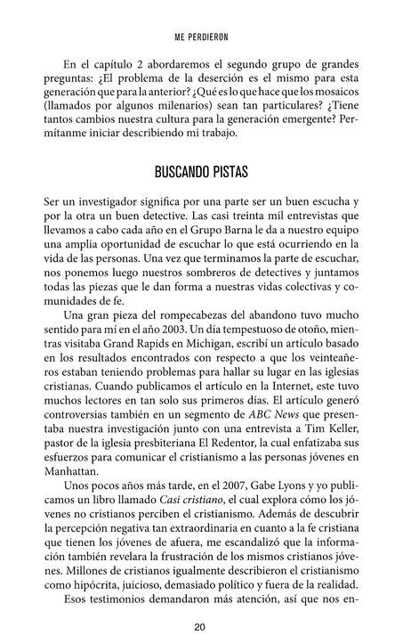 Me Perdieron - Especialidades Juveniles - Tapa Blanda - David Kinnaman - Imagen 5