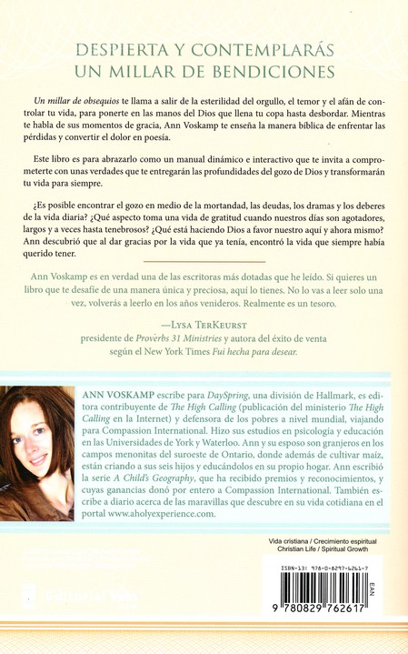 Un Millar de Obsequios - Tapa Blanda - Ann Voskamp - Imagen 10