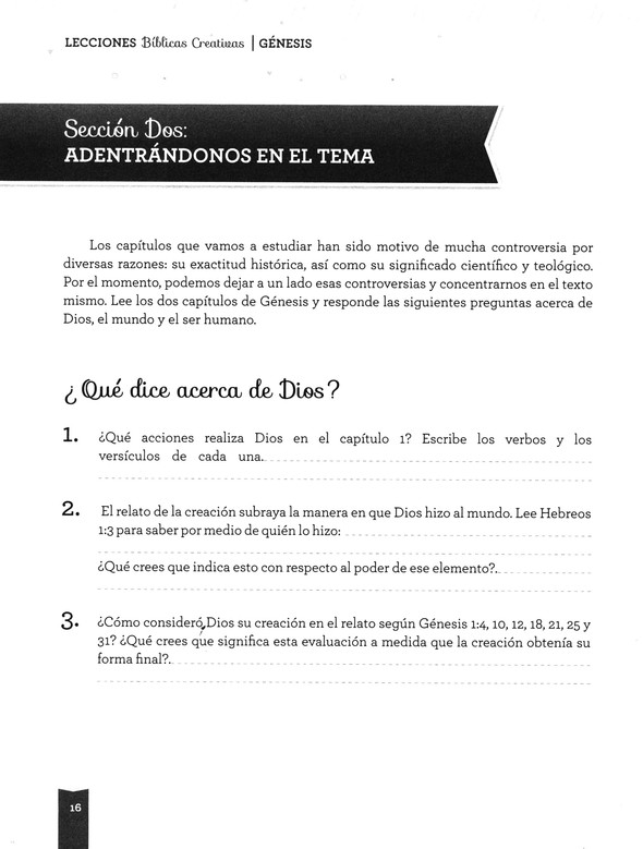 Lecciones Bíblicas Creativas: Génesis - Especialidades Juveniles -Tapa Blanda - Germán Ortiz - Imagen 5