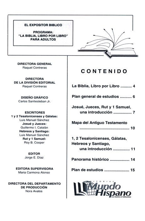 La Biblia Libro Por Libro 3: 1 y 2 Tesalonicenses - Gálatas - Josué - Jueces - Hebreos - Santiago - Rut - 1 Samuel - Tapa Blanda - Casa Bautista - Imagen 3
