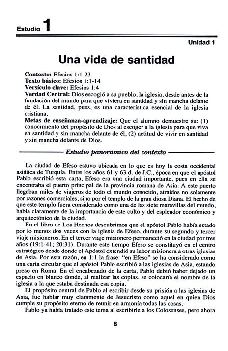 La Biblia Libro Por Libro: Alumnos - Adultos Libro 8: Efesios - Filipenses - Habacuc - Jeremías - Lamentaciones - Marcos - Ezequiel - Daniel - Tapa Blanda - Casa Bautista - Imagen 4