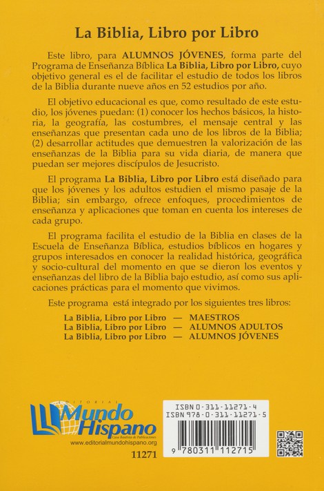 La Biblia Libro Por Libro: Alumnos - Jóvenes Libro 1- Tapa Blanda - Varios Autores - Imagen 10