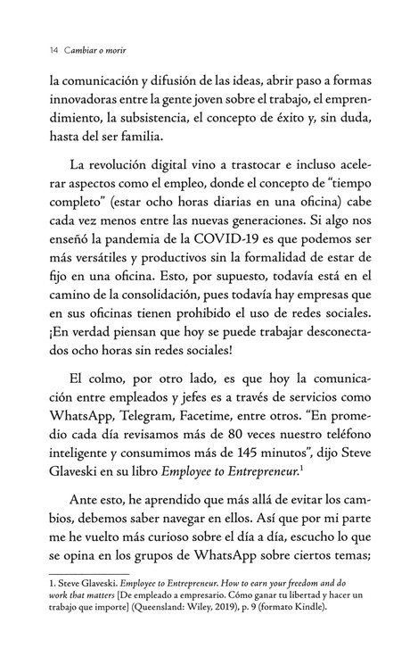 Cambiar O Morir - Tapa Blanda - Efrén Ruiz - Imagen 6
