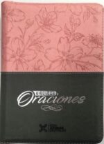 Biblia De Oraciones Imitación Piel Rosa Gris Reina Valera 1960 Con Ayudas Digitales