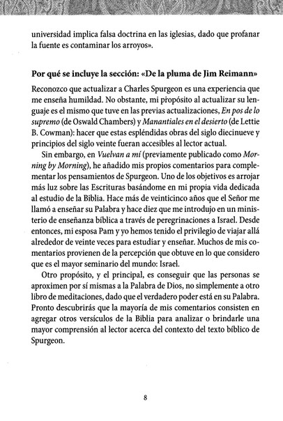 Vuelvan A Mí: Devocionales de Charles Spurgeon - Tapa Blanda - Jim Reimann - Imagen 7