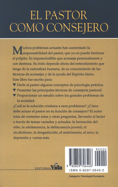 El Pastor Como Consejero - Tapa Blanda - Pablo Hoff - Imagen 11