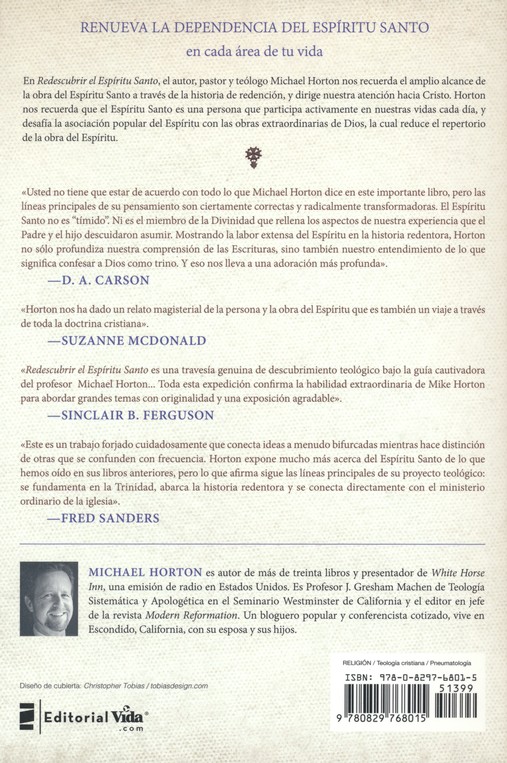 Redescubrir El Espíritu Santo - Tapa Blanda - Michael Horton - Imagen 10