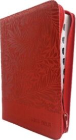 Biblia Reina Valera 1960 Letra Grande Manual Imitación Piel Rojo Con Cierre e Indice