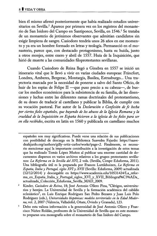 Casiodoro De Reina: Su vida, Biblia y Teología - Tapa Blanda - Andrés Messmer - Imagen 7