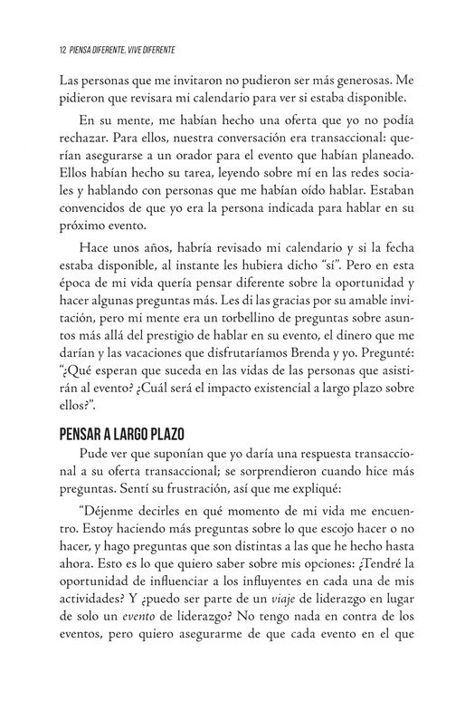 Piensa Diferente, Vive Diferente - Tapa Blanda - Samuel R. Chand - Imagen 6