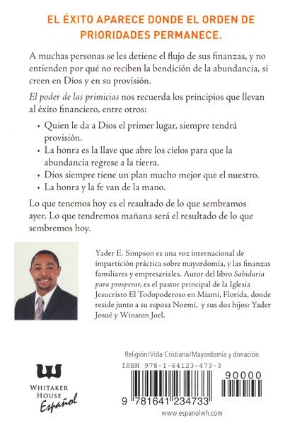 El Poder De Las Primicias - Tapa Blanda - Yader E. Simpson - Imagen 10