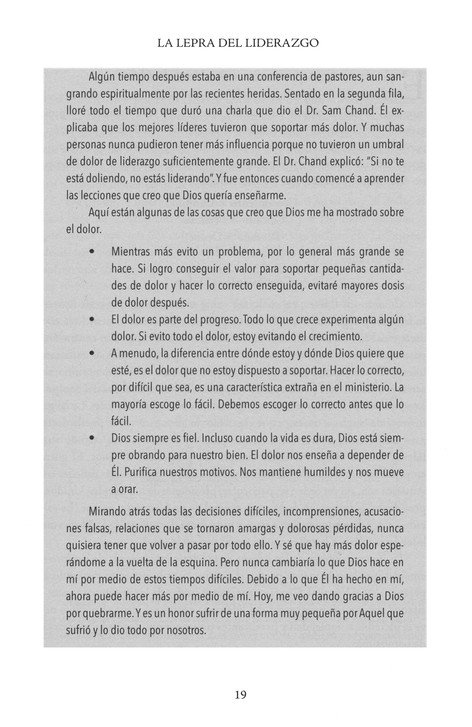 El Dolor Del Liderazgo - Tapa Blanda - Samuel R. Chand - Imagen 6