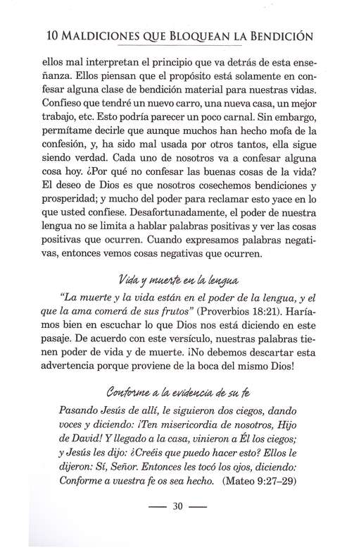 10 Maldiciones Que Bloquean La Bendición - Tapa Blanda - Larry Huch - Imagen 5