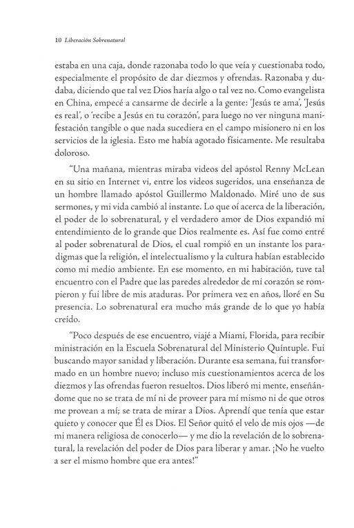Liberación Sobrenatural - Tapa Blanda - Guillermo Maldonado - Imagen 9
