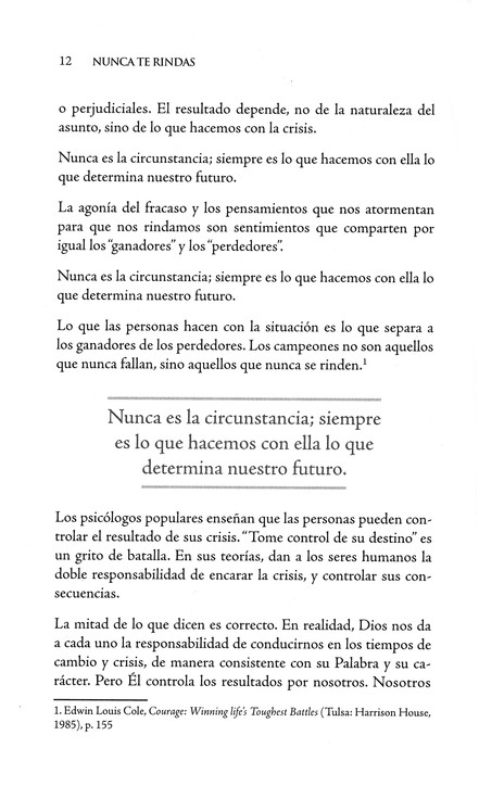 Nunca Te Rindas - Tapa Blanda - Edwin Louis Cole - Imagen 5