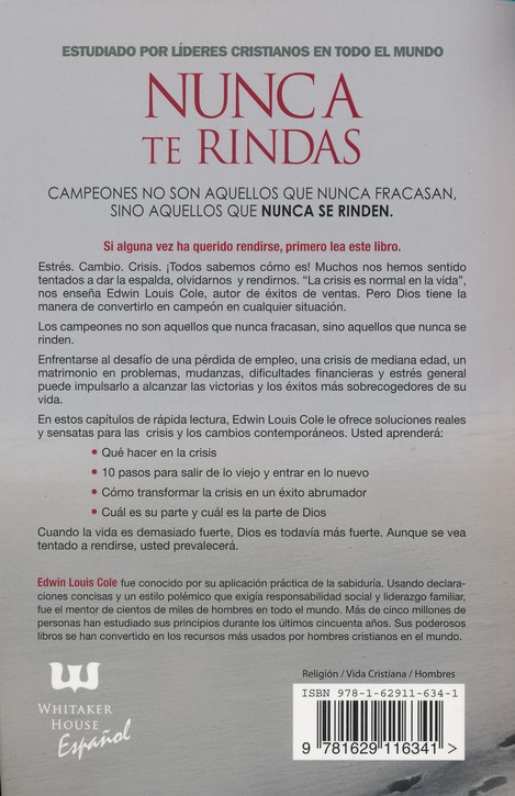 Nunca Te Rindas - Tapa Blanda - Edwin Louis Cole - Imagen 9