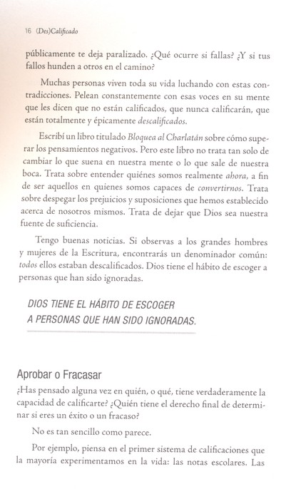 (Des)Calificado - Tapa Blanda - Steven Furtick - Imagen 7