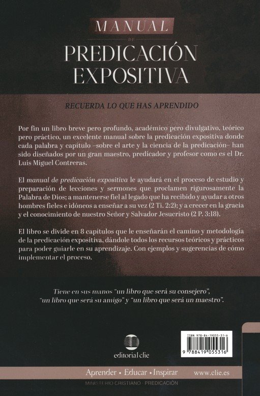 Manual de Predicación Expositiva - Tapa Blanda - Luis Miguel Contreras - Imagen 11