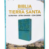 Biblia Reina Valera 1960, Tierra Santa, Ultrafina Letra Grande, Imitación Piel Turquesa, Con Cierre - Imagen 3