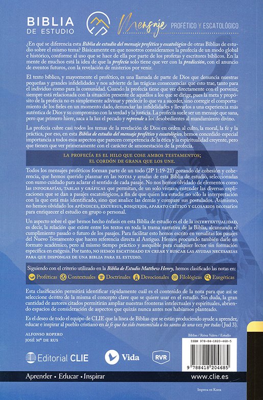 RVR 1960 Biblia de Estudio del Mensaje Profético y Escatológico, Rústica - Imagen 10