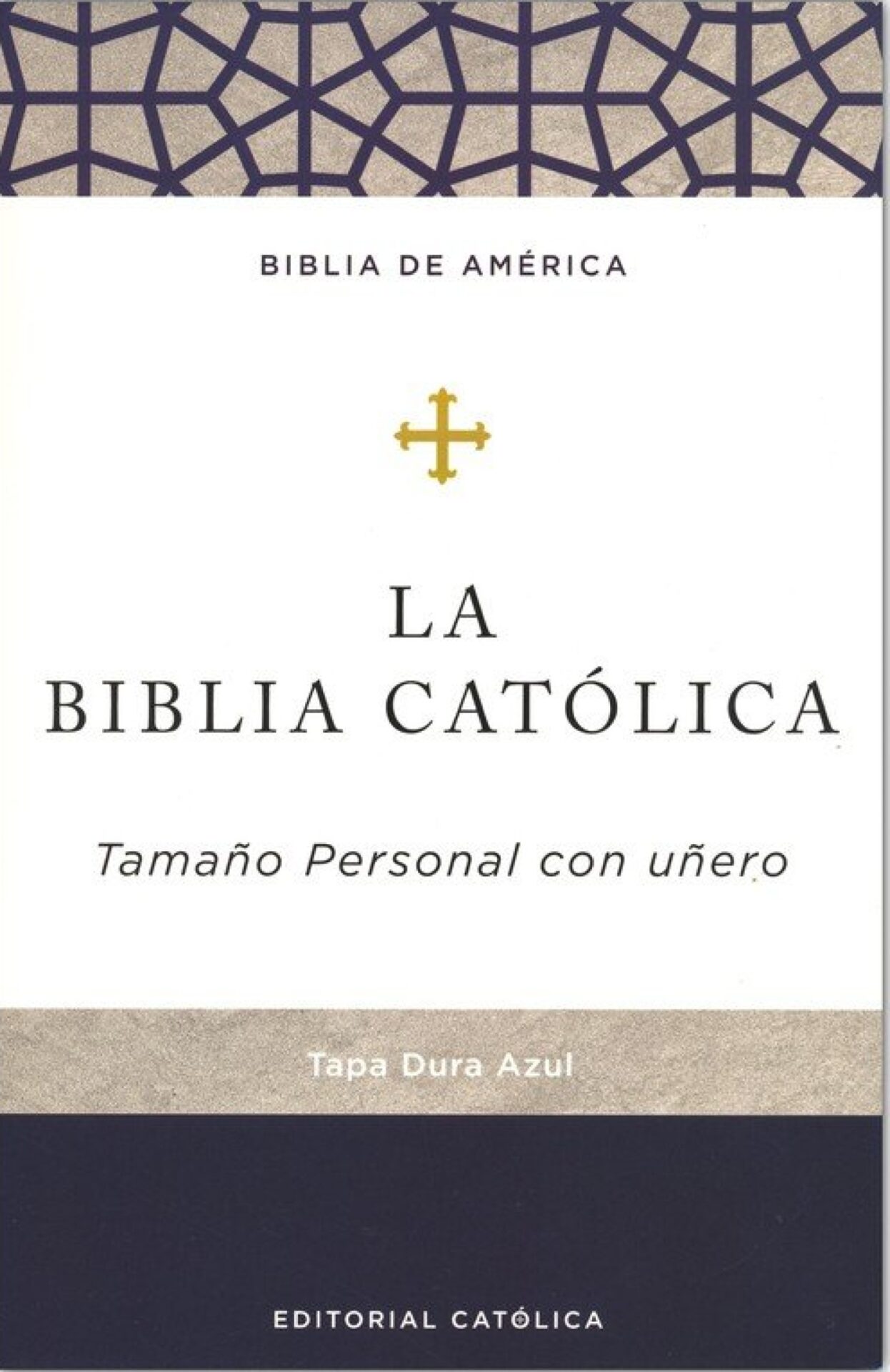 Biblia Católica Tamaño Personal, Tapa Dura, Azul Con Índice