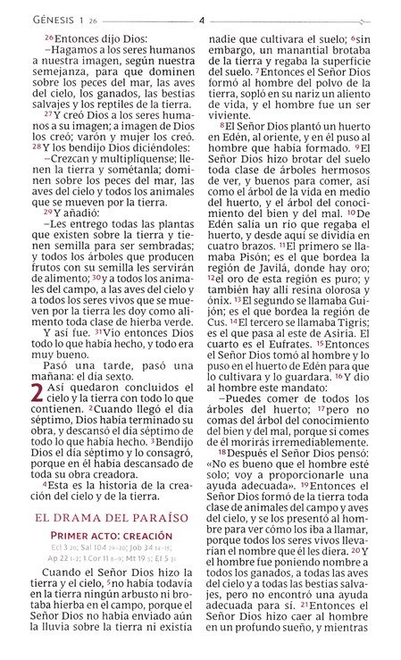Biblia Católica Tamaño Personal, Tapa Dura, Azul Con Índice - Imagen 5