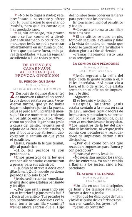 Biblia Católica Tamaño Personal, Tapa Dura, Azul Con Índice - Imagen 9