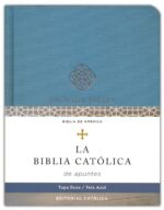 Alternative view of Biblia Católica De Apuntes, Tapa Dura, Tela, Azul