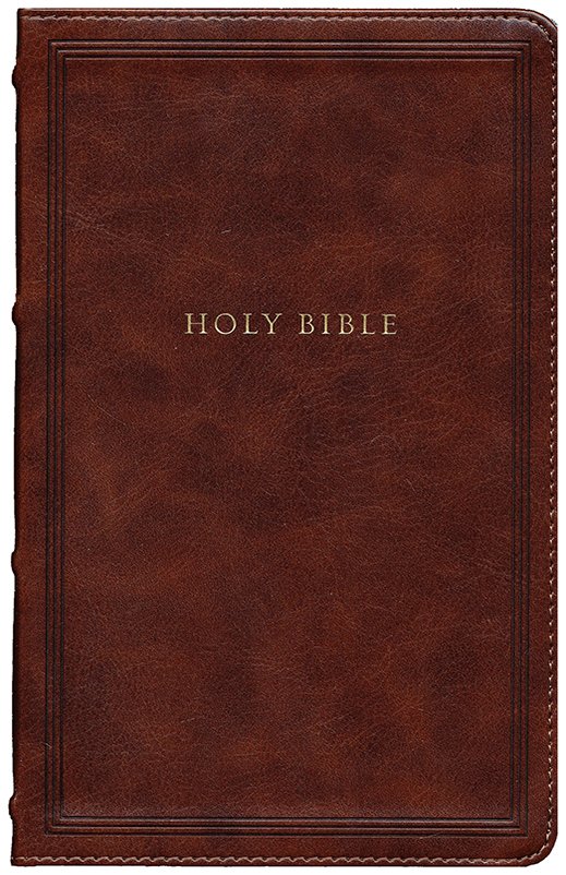 NKJV, Personal Size Reference Bible, Sovereign Collection, Leathersoft, Brown, Red Letter, Comfort Print : Holy Bible, New King James Version - Imagen 3