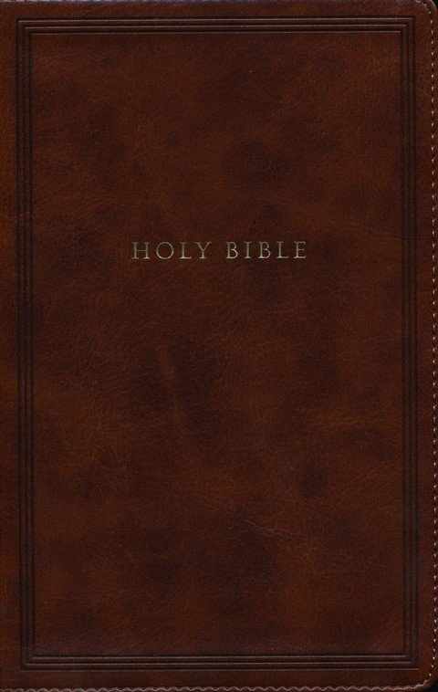 NKJV, Personal Size Reference Bible, Sovereign Collection, Leathersoft, Brown, Red Letter, Thumb Indexed, Comfort Print : Holy Bible, New King James - Imagen 3